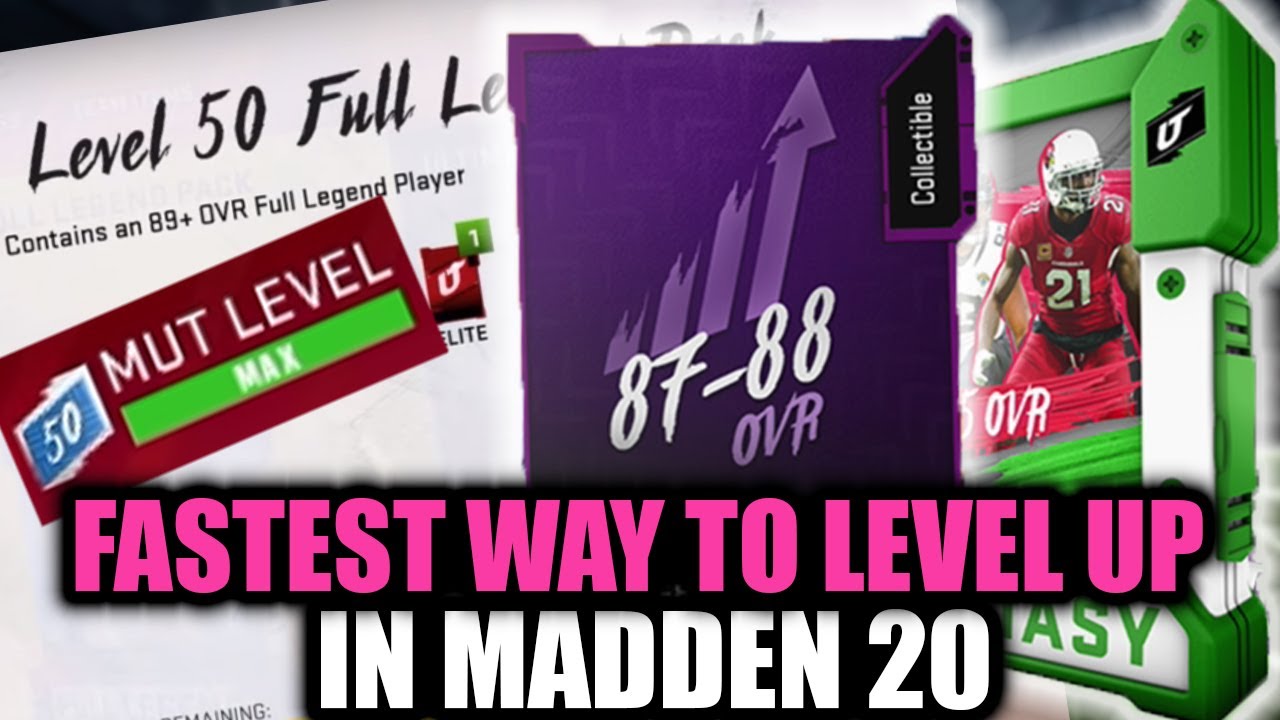 THE FASTEST WAY TO LEVEL UP IN MADDEN 20! | MADDEN 20 ULTIMATE TEAM