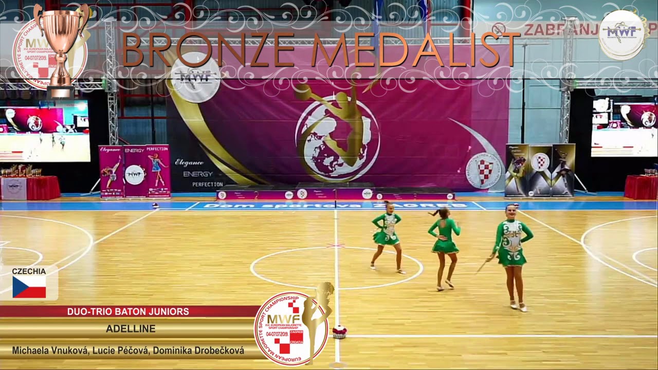 DUO-TRIO BATON JUNIORS BRONZE MEDALIST: ADELLINE, M. V., L. P., D. D., CZECHIA