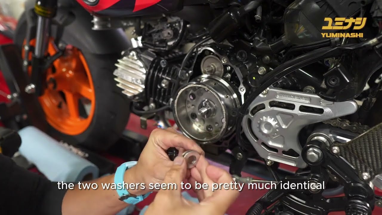 YUMINASHI 4TH BEARING CRANK SUPPORT INSTALL  |  GROM125RR