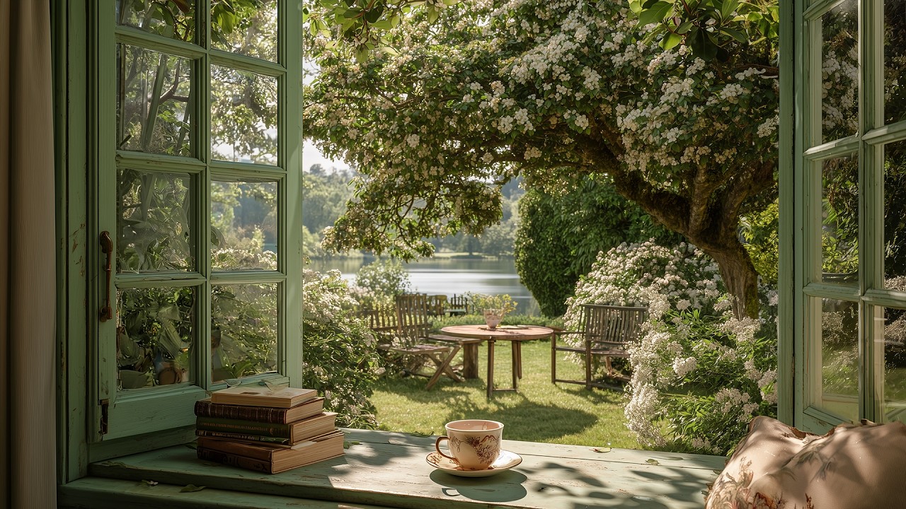 Cozy Morning in a Secret Garden | A playlist for a quiet morning | Study Reading & Slow Living