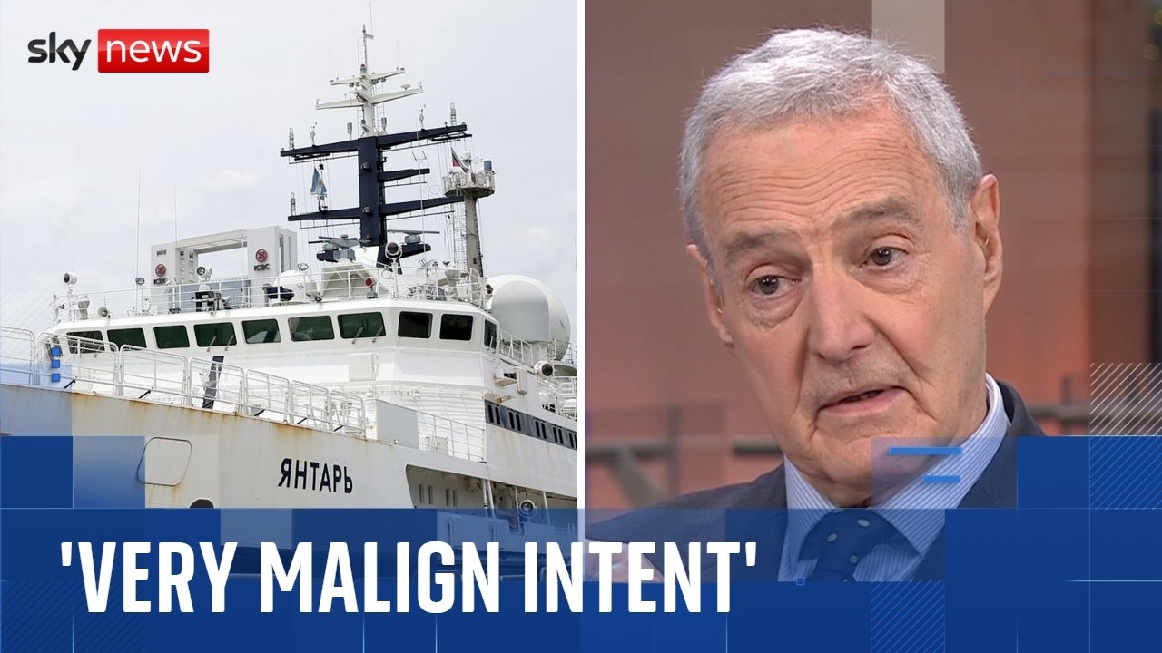 'We're going to arrest it and bring it in': Prof Michael Clarke on Russian spy ship near UK waters