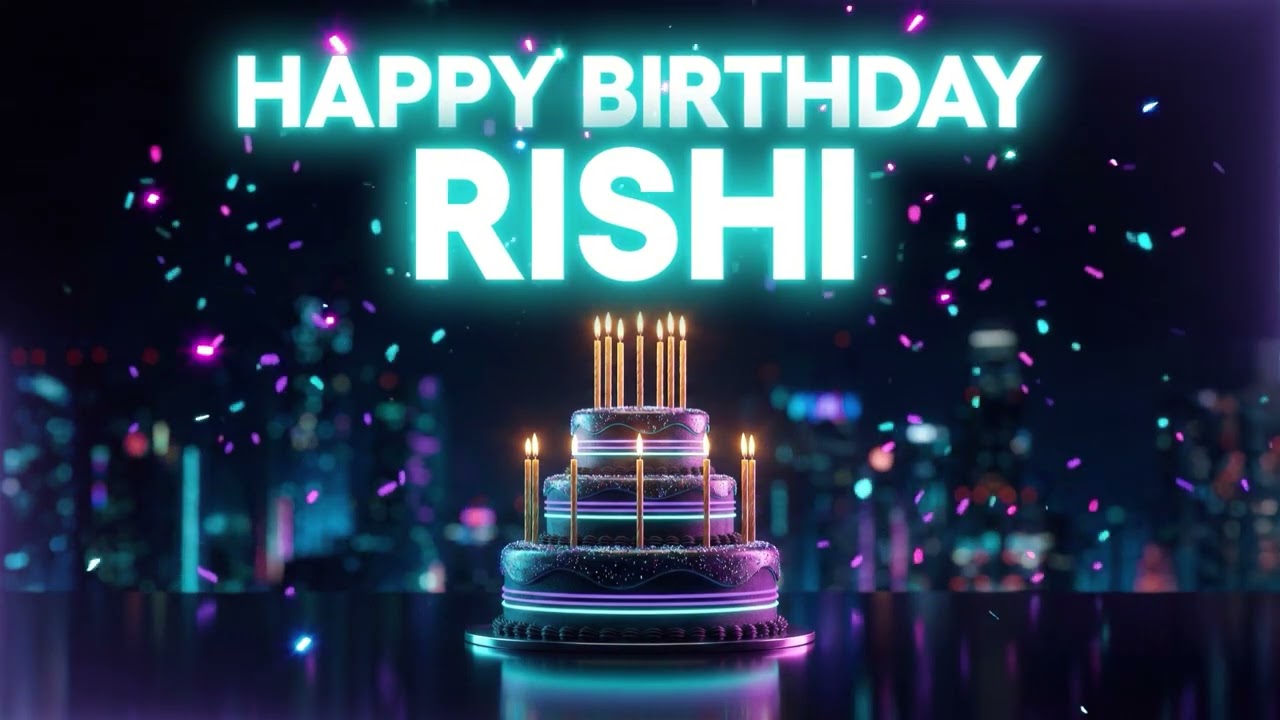 Happy Birthday Song for Rishi ✨ Original Party Version