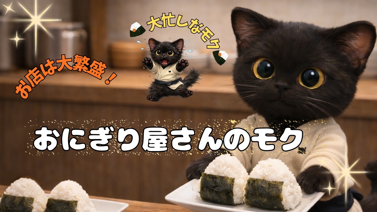 おにぎり屋さんのモク🍙😸