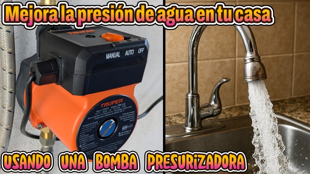 Mejora la presión de agua en tu casa con una Bomba presurizadora - Guía Super Fácil