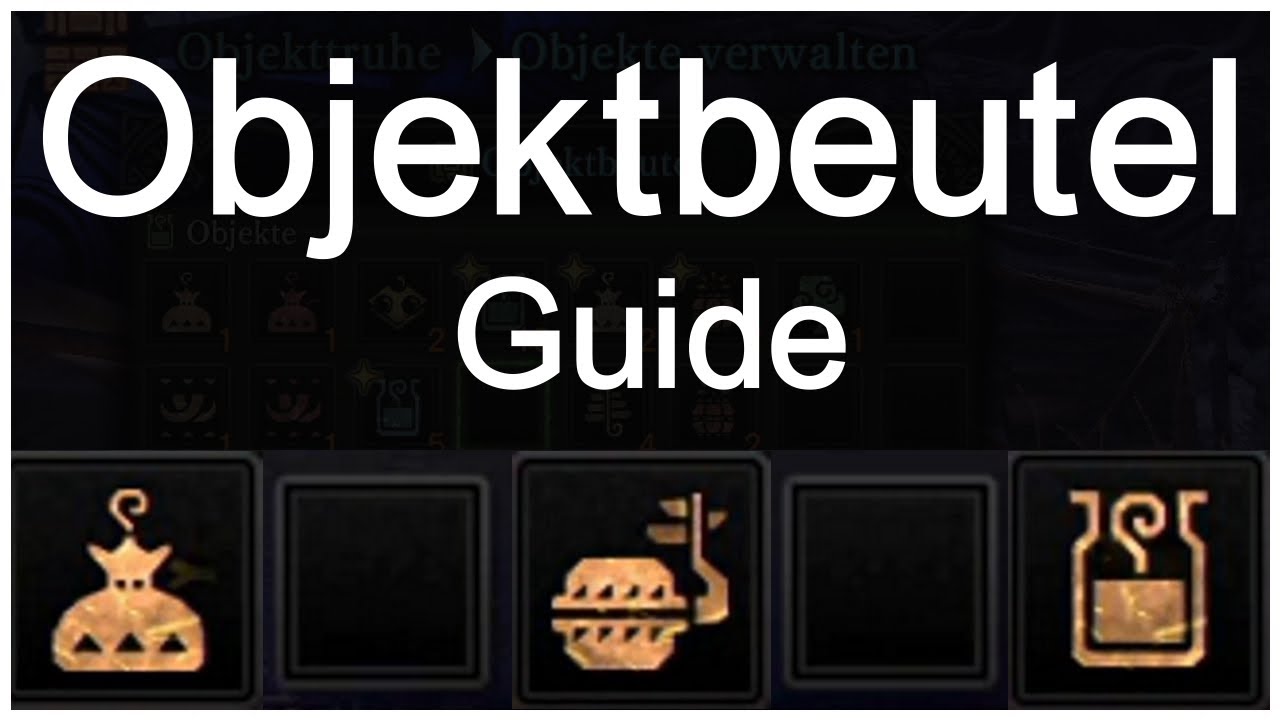 Objektbeutel-Guide MHW:Iceborne | MHWI Tutorial Itembeutel - Monster Hunter World Iceborne