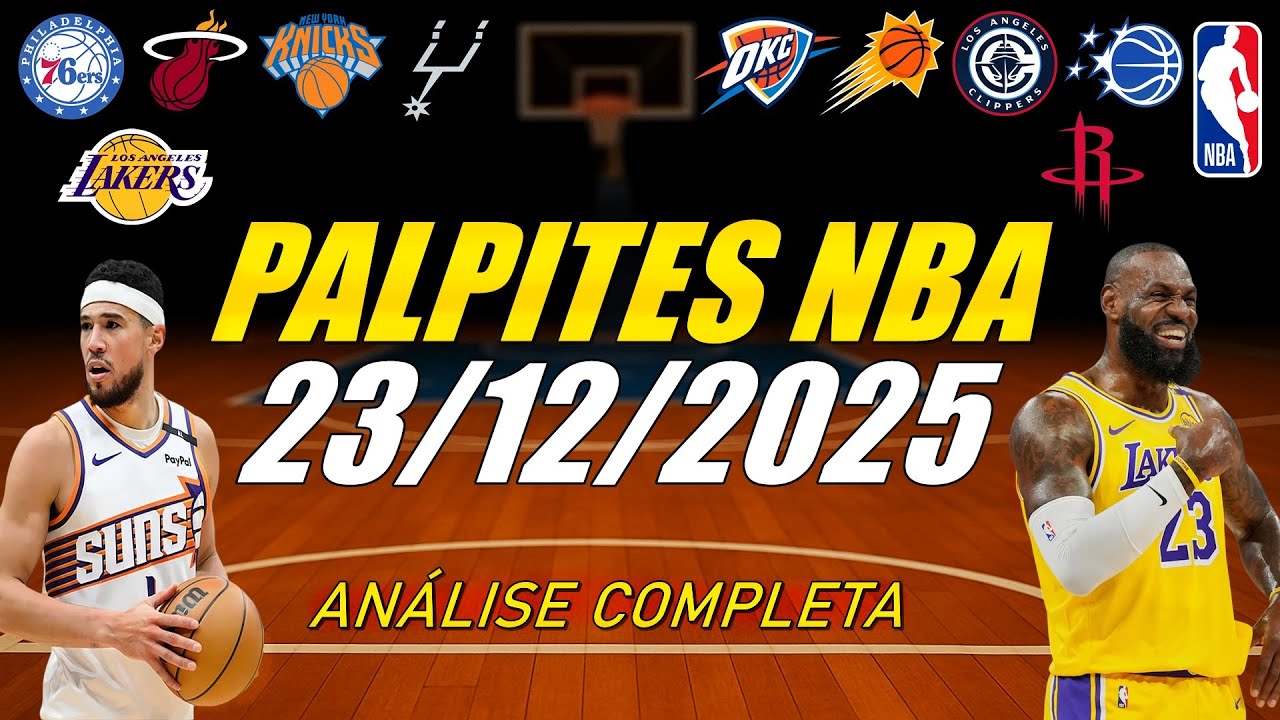 Melhores Palpites NBA HOJE - Análise NBA (23/12/2025) - Palpites Basquete para HOJE + Bilhete PRONTO
