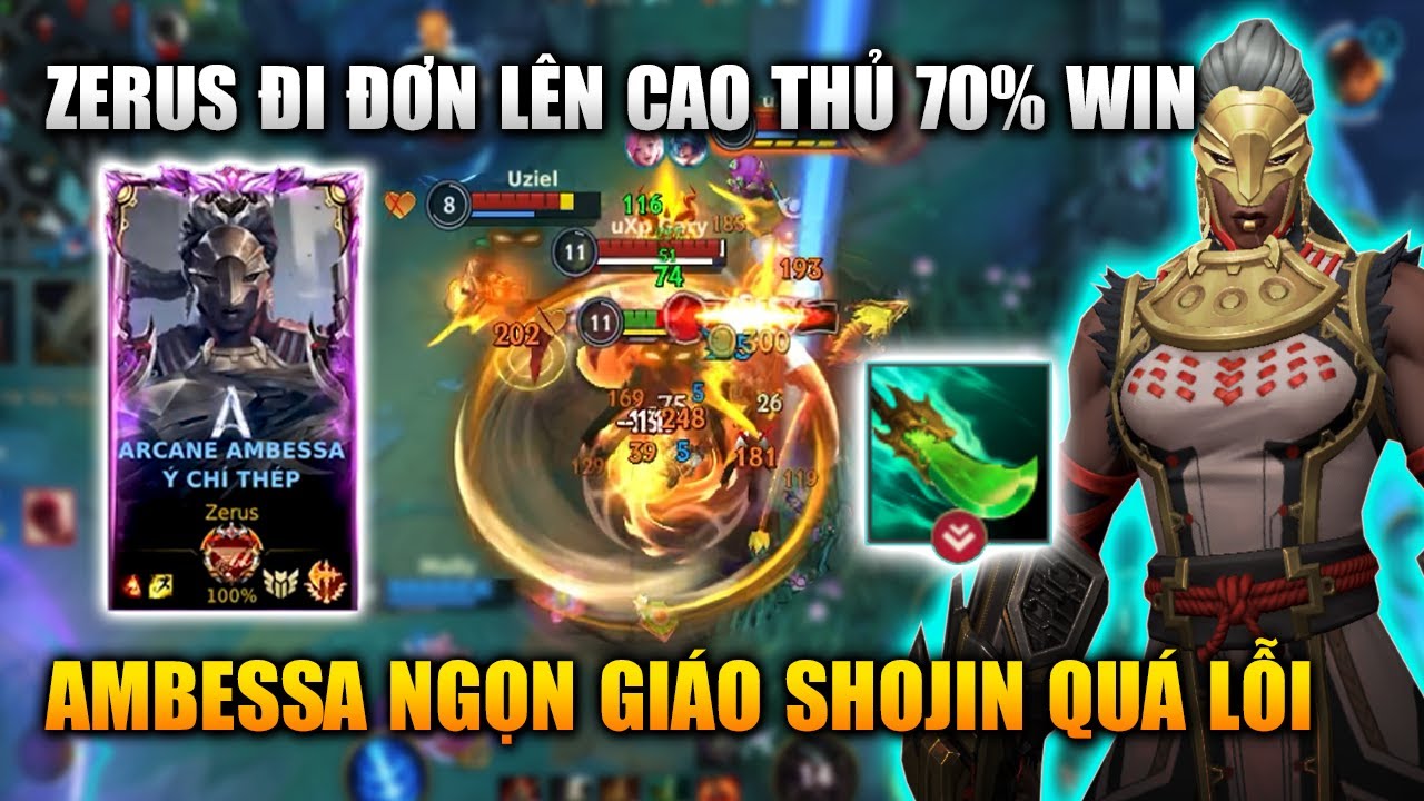 Wild Rift | Ambessa Shojin Quá Lỗi Zerus Đi Đơn Lên Cao Thủ Với Hơn 70% Win Tốc Chiến