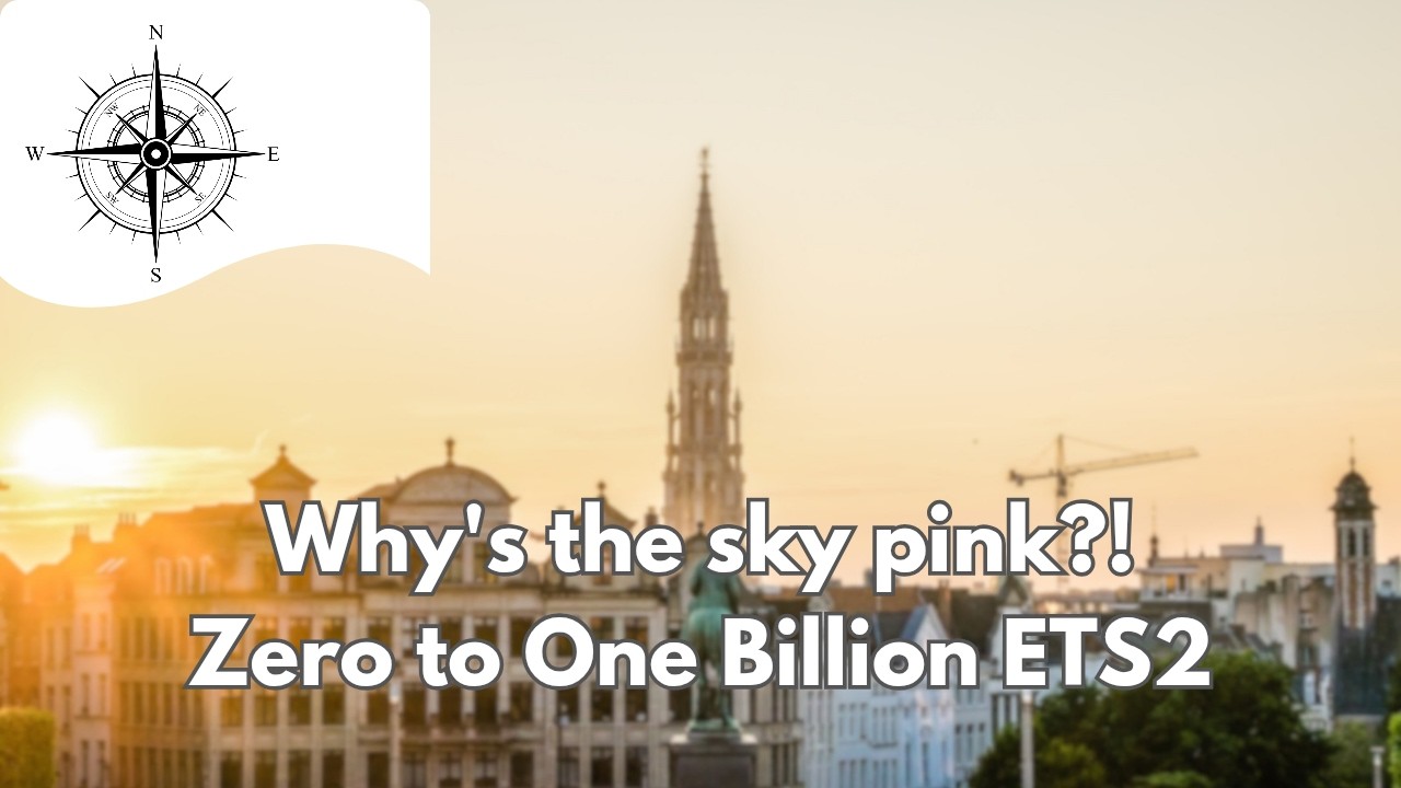 PINK SKY GLITCH! 🌸 ETS2 Zero to One Billion - Part 4 | Volvo Globetrotter | 4K 60FPS