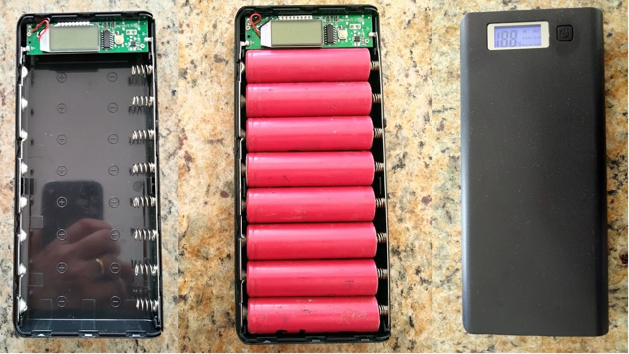 Montando um Power Bank com baterias 18650  (bateria externa)