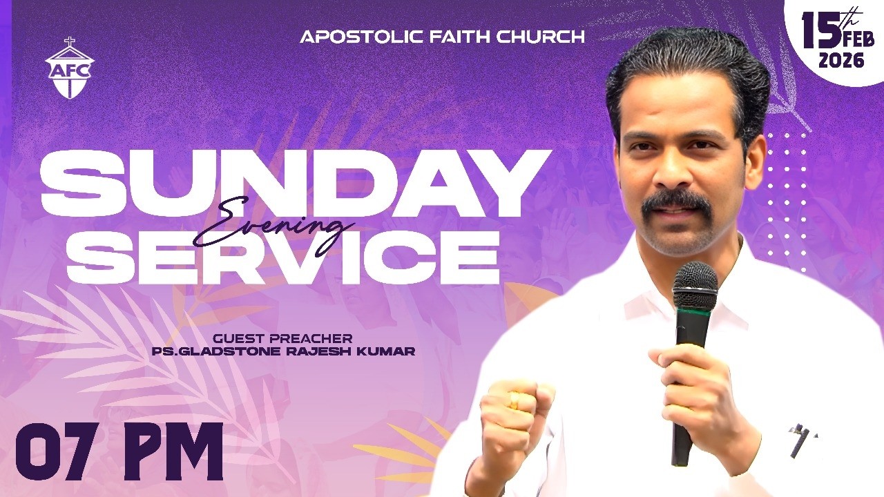 AFC Tamil Evening Service | Ps. Alwyn Micaiah | Ps. Gladstone | 15/02/2026 | 07:00 PM