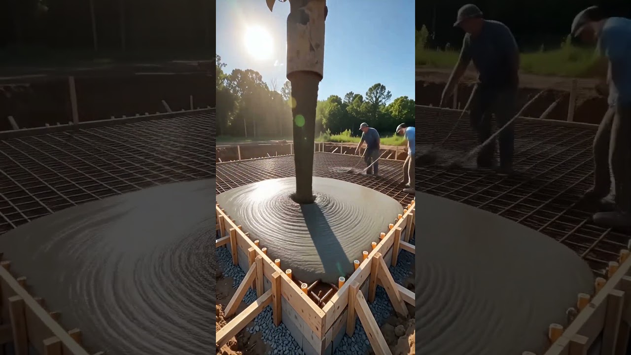 AI Concrete Slab Pour &ndash; Satisfying Construction