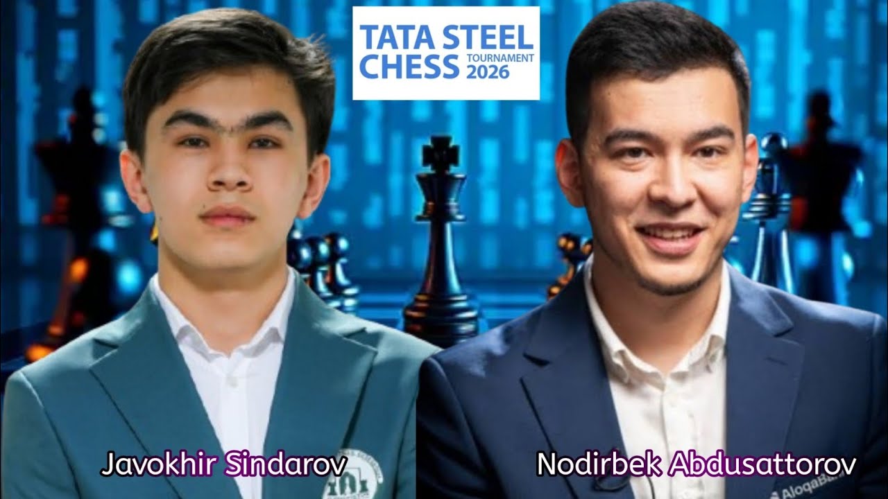 2 Champions 🇺🇿 Javokhir Sindarov vs Nodirbek Abdusattor || Tata Steel Chess Master 2026 || chesscom 