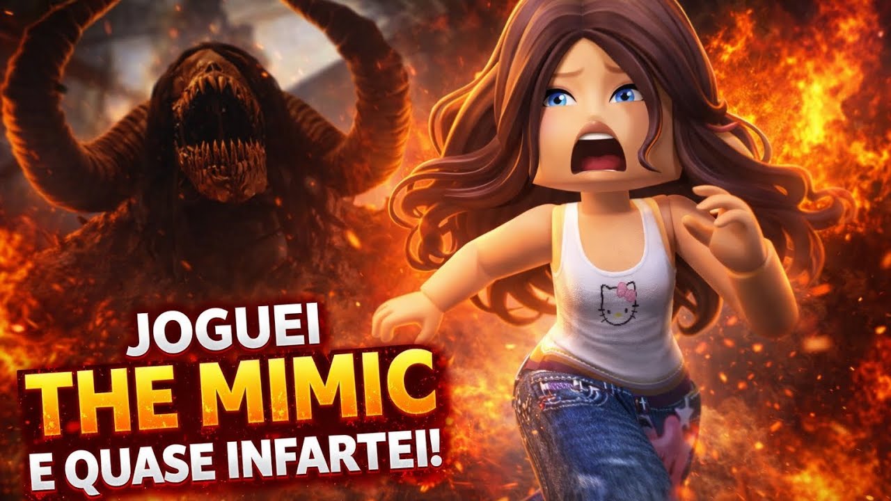 Joguei the mimic com a minha mãe🥰*foi muito assustador😱