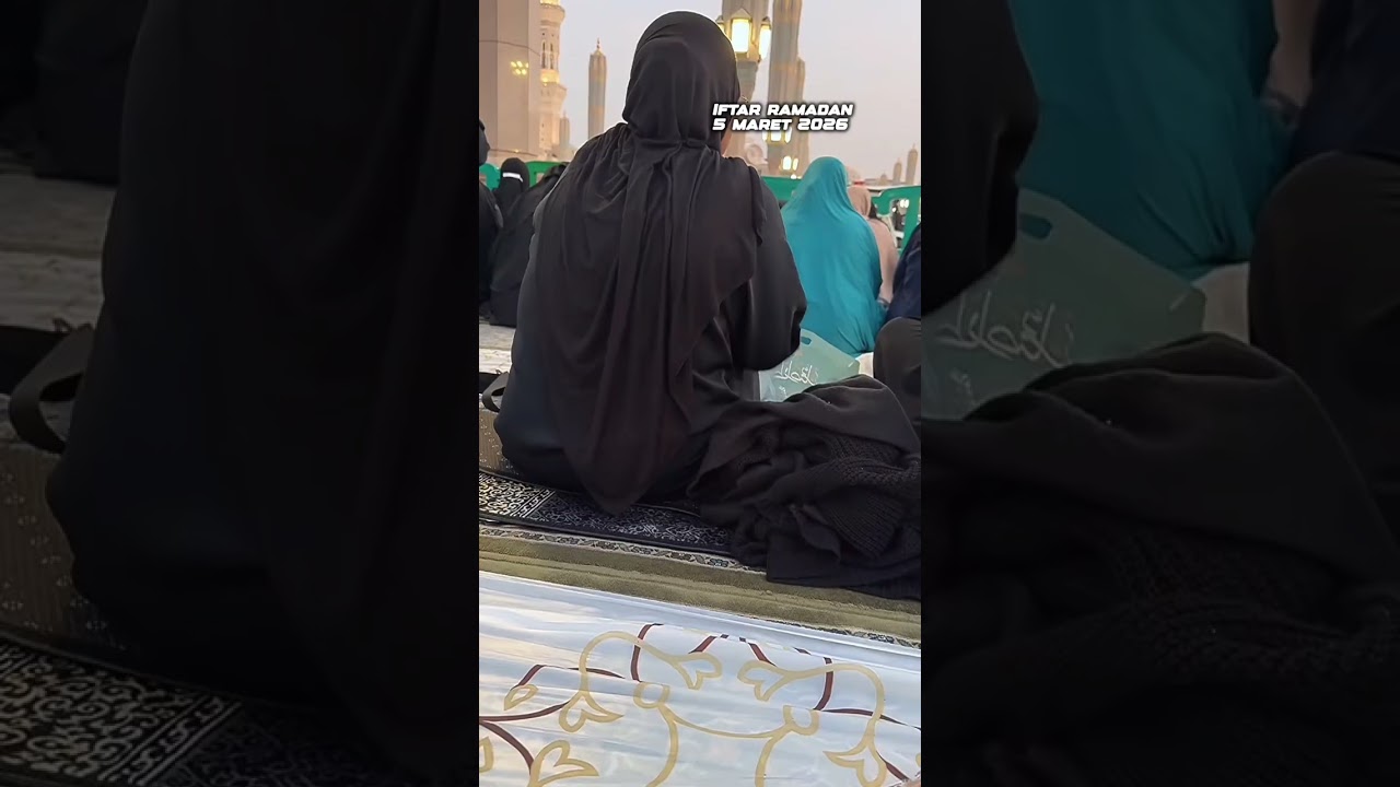 🔴 Full Azan Maghrib Nabawi - Madinah Walking Vlog - Islamic Viral Video