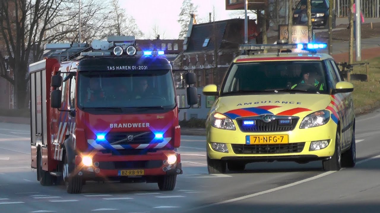 [13.02.2018] Brandweer & [Solo]Ambulances met spoed in Groningen