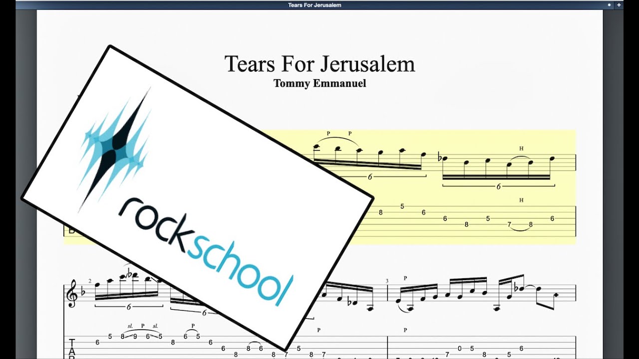 Tears From Jerusalem (2016) Rockschool Grade 8 Acoustic Guitar