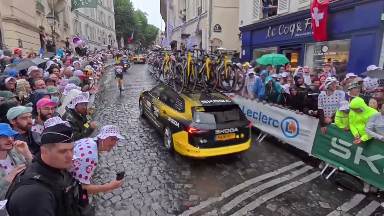Tour de France 2025, Montmartre rue Lepic