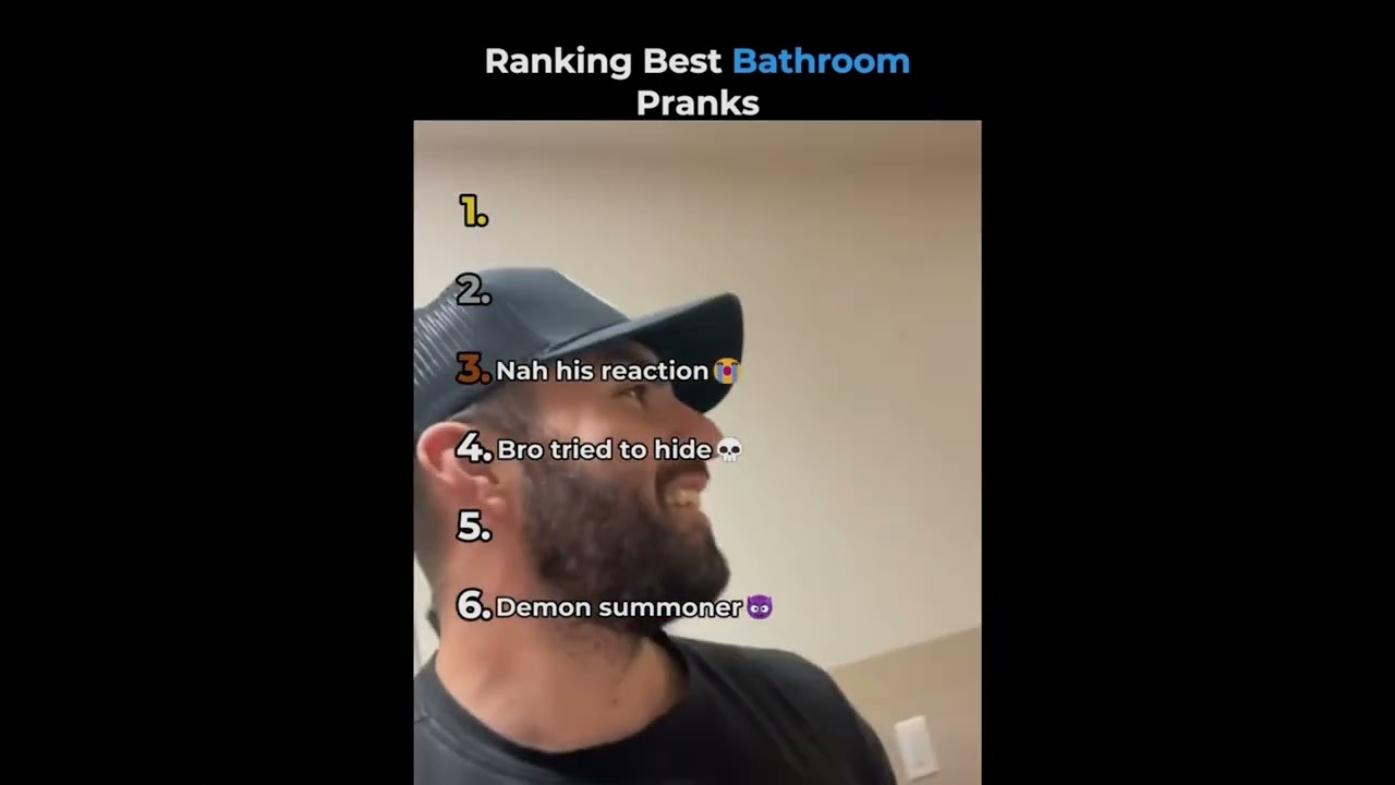 Ranking Best Bathroom Pranks #shorts