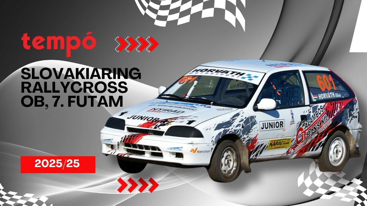 Tempó magazin 25/2025: Rallycross Ob-futam 7. Slovakiaring (Adás: 2025.10.25.)