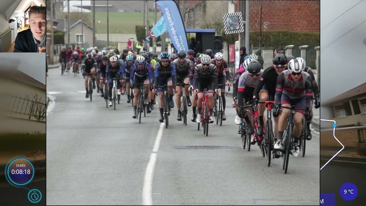 Eppeville UFOLEP 1ere catégorie Cyclisme l Une course sous le déluge du nord
