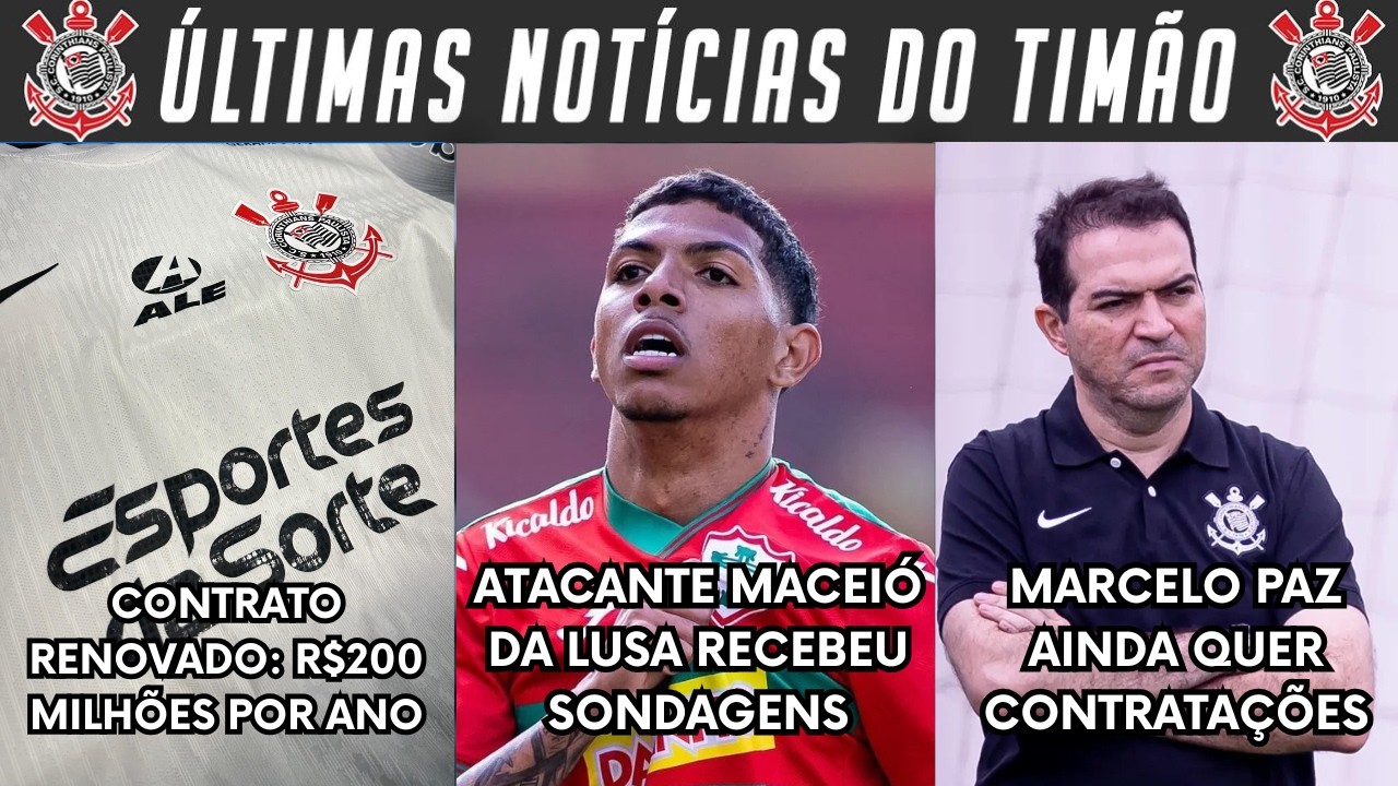 PATROCÍNIO MASTER DE 200 MILHÕES DA ESPORTES DA SORTE! ATACANTE MACEIÓ NA MIRA! PAZ QUER CONTRATAR+