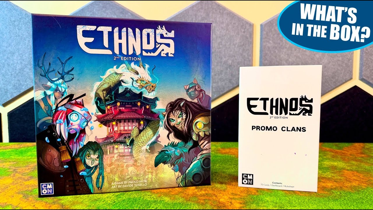 Unboxing ETHNOS 2nd Edition Board Game and Promo Box