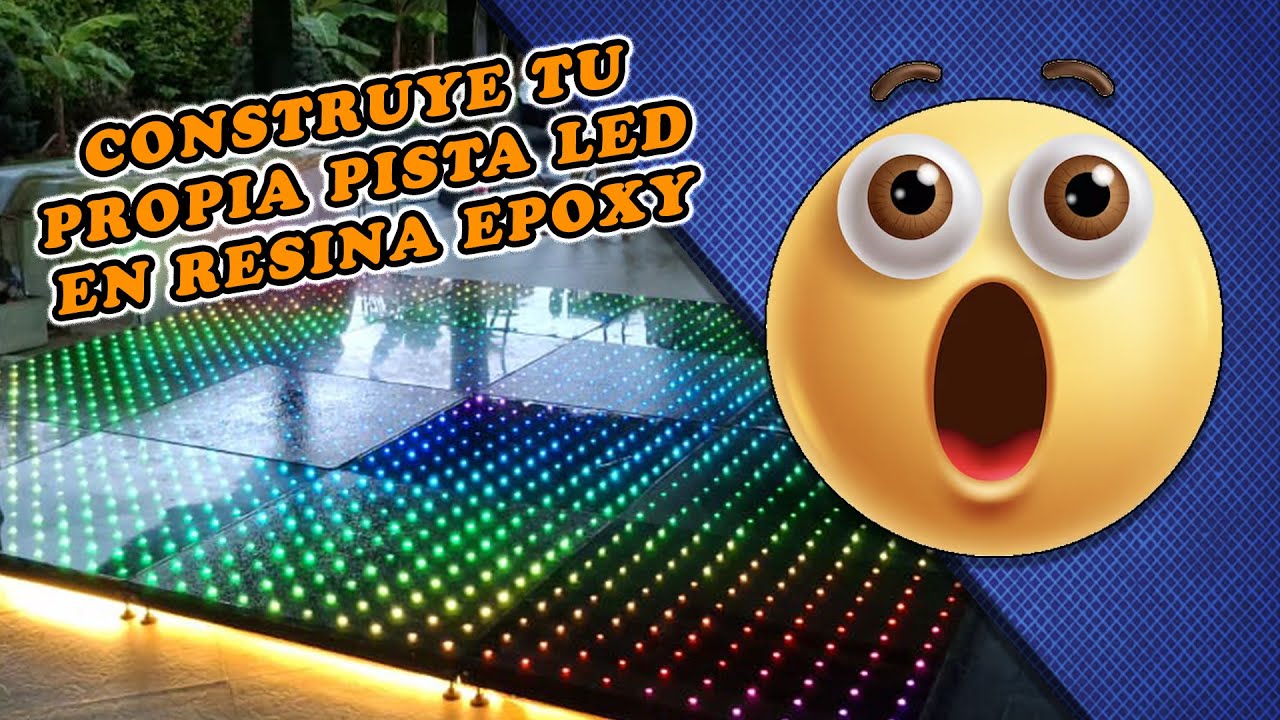 Como hacer pista led en resina epoxy