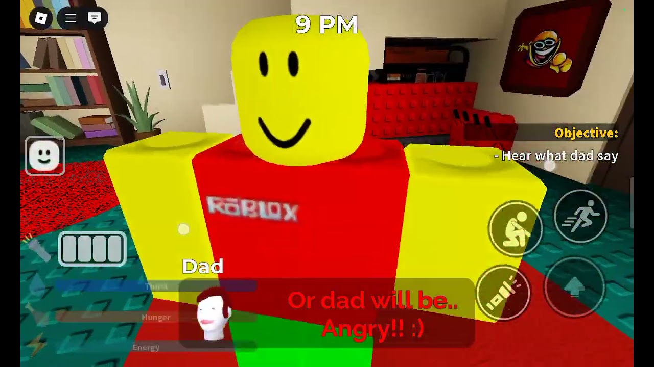 Playing weird strict dad with my cousin in Roblox!
