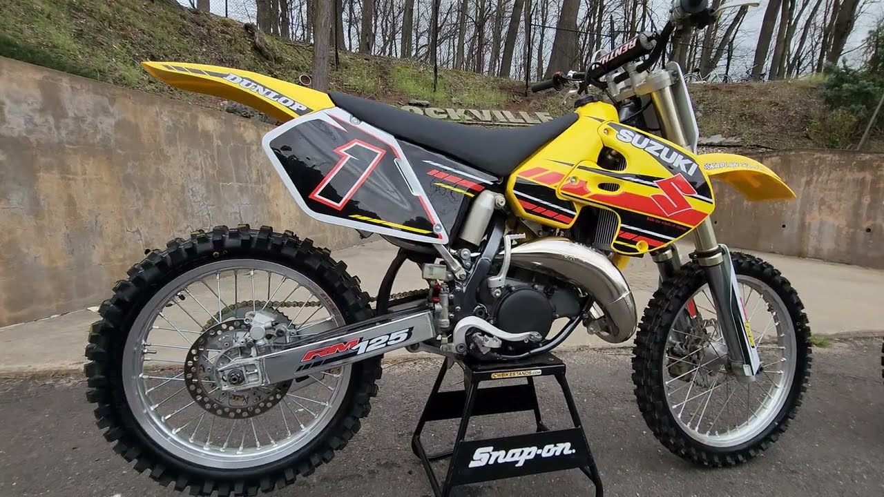 2000 SUZUKI RM125 2-тактный гоночный мотоцикл для мотокросса