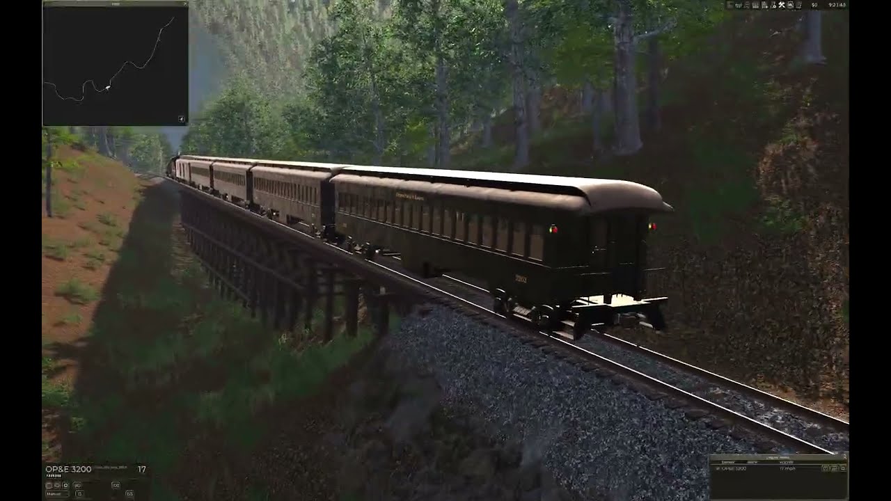 First train to Balsam - Railroader Waynesville Extension mod (WIP)