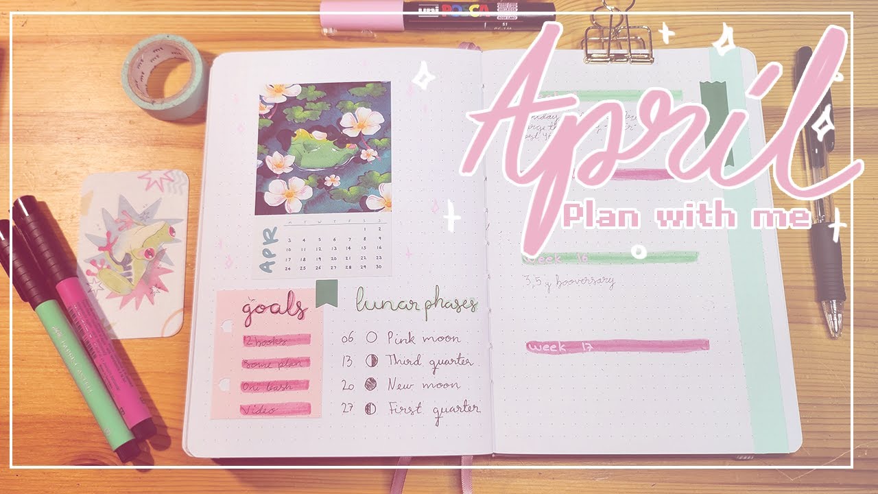 🌷 April Plan with me | 2023 Bullet Journal