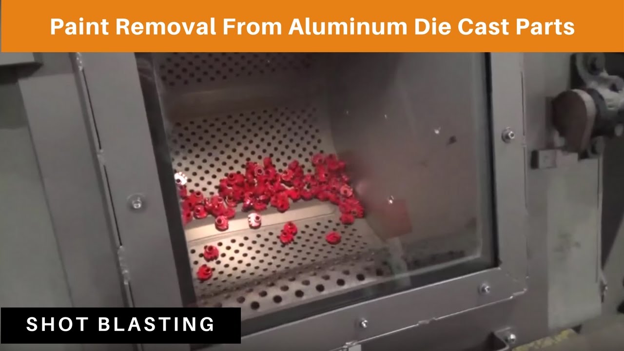 Shot Blasting: Paint Removal From Aluminum Die Cast Parts With Cast Zinc Shot Blast Media