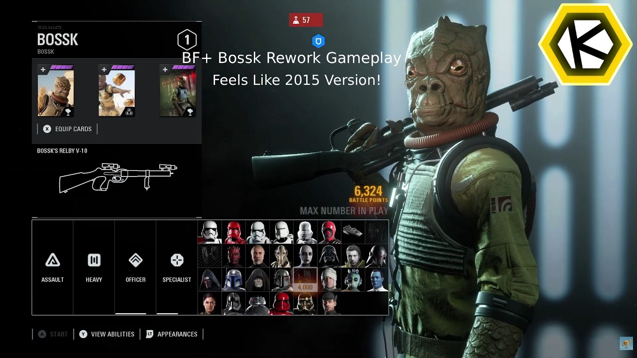 BF+ Bossk Rework Gameplay | Galactic Assault #6 | Kyber | Star Wars Battlefront 2