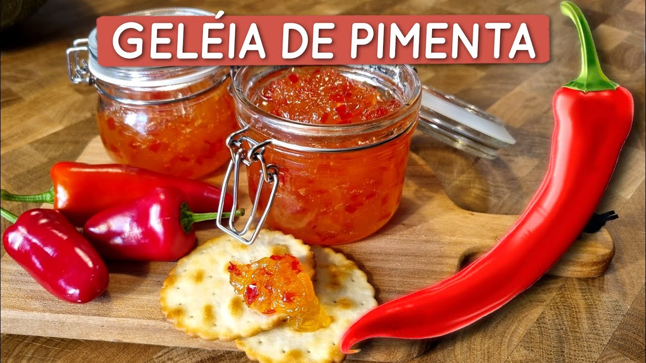 Receita de geléia de pimenta com maçã