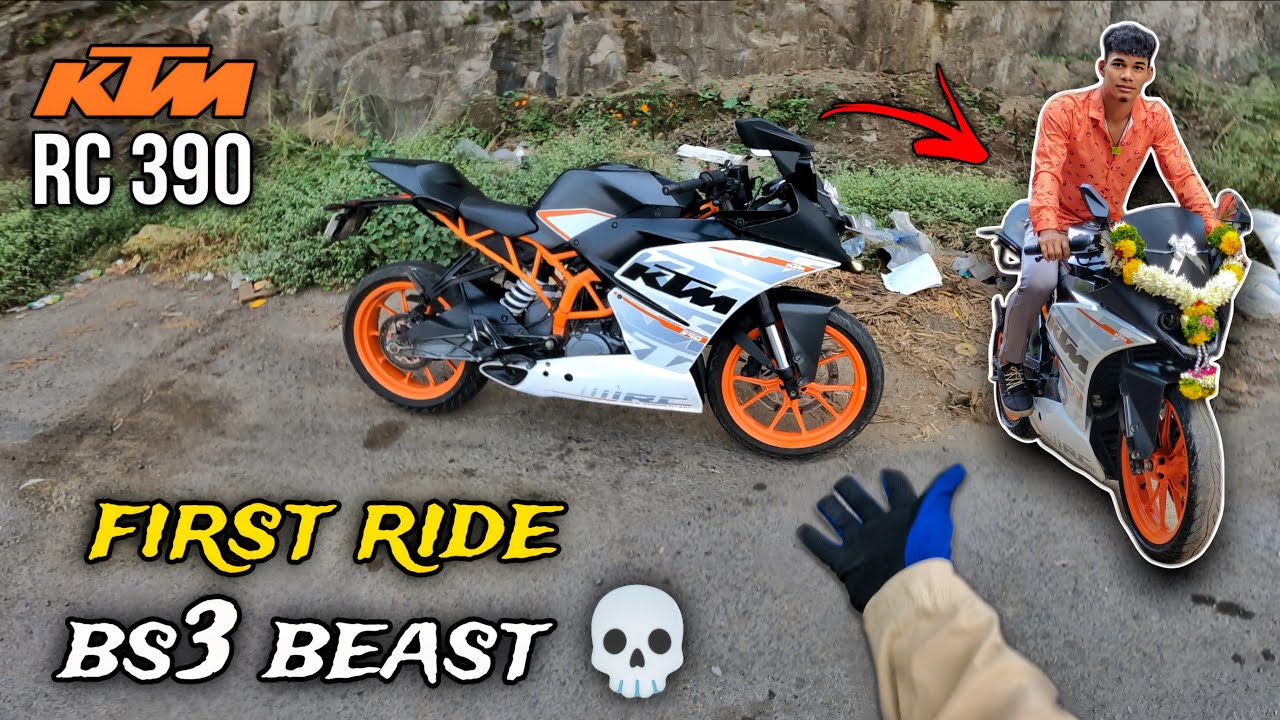 First Ride ⚡ My KTM RC 390 BS3 💥 || Raw power ☠️ Pocket Rocket |🚀|  #ktm #motovlog