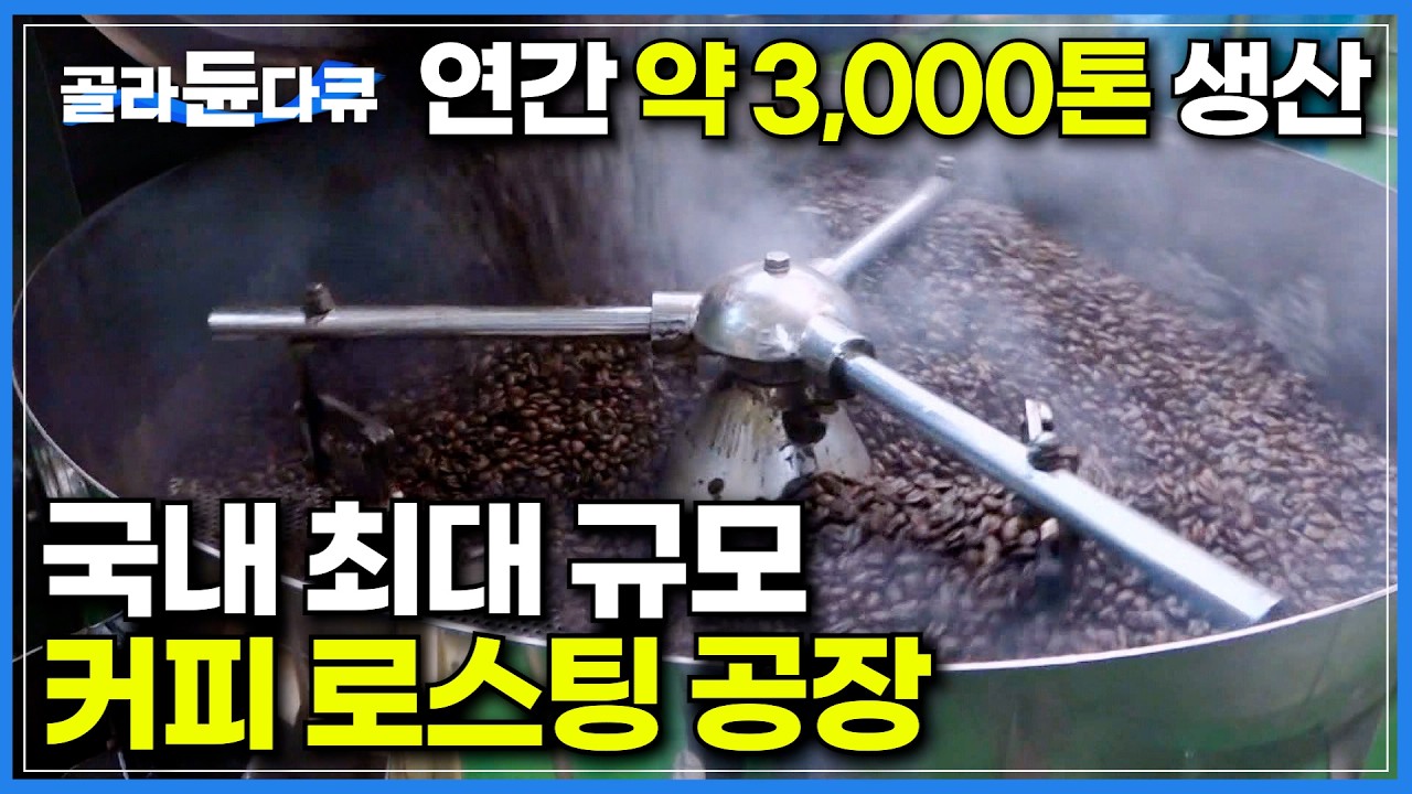 매일 들어오는 커피 생두 20톤! 연간 약 3,000톤의 선별된 원두가 들어온다는 커피 공장｜오직 주말에만 작업할 수 있다는 참숯 로스팅으로 생산하는 원두｜극한직업｜#골라듄다큐