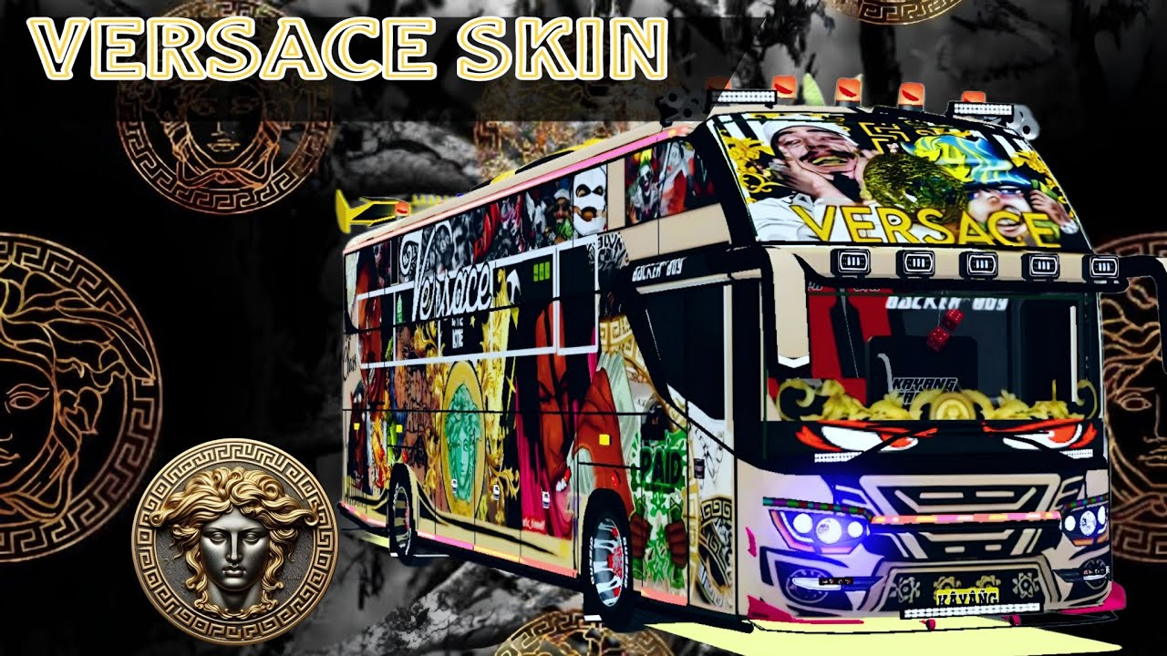 VERSACE SKIN BUSSID GAMER'S(check description below 👇)