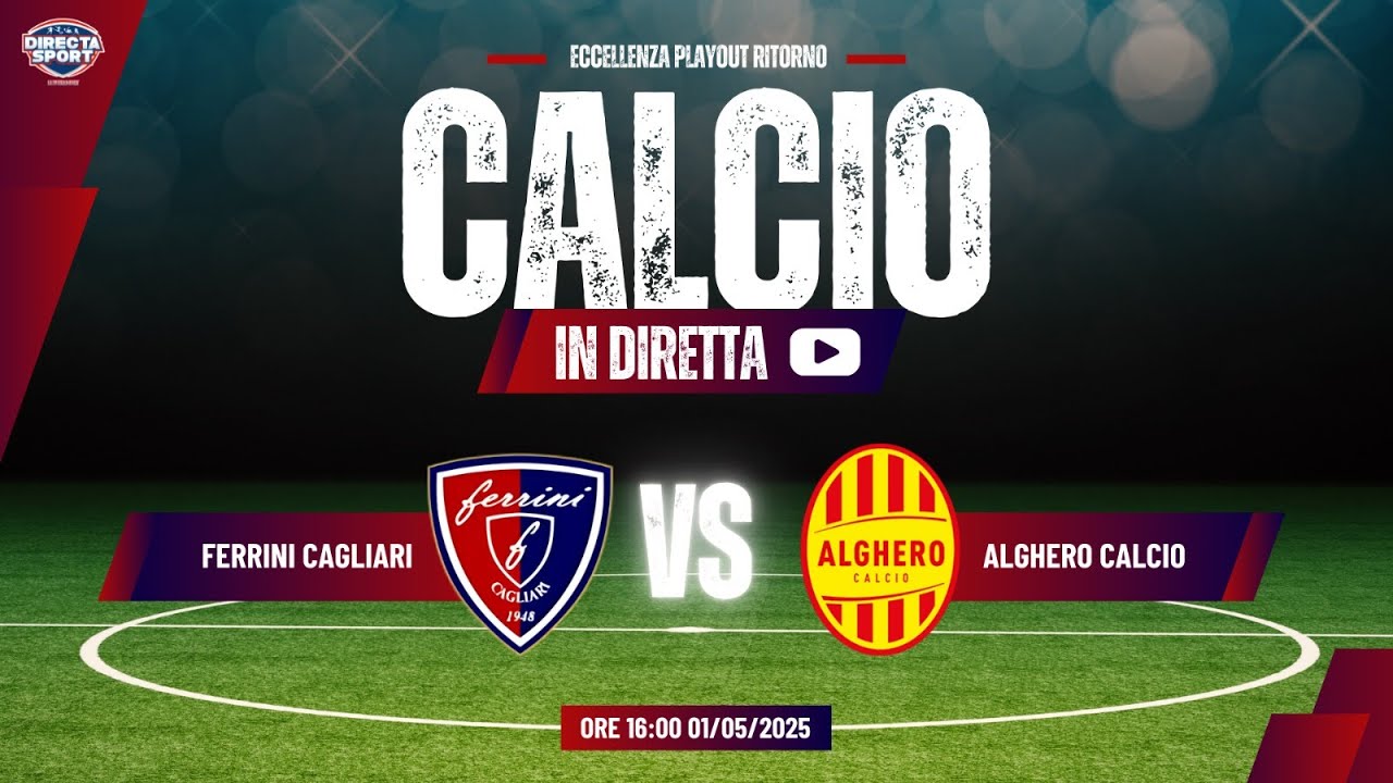 Calcio Eccellenza Playout Ritorno - Polisportiva Ferrini-Alghero Calcio (0-0)