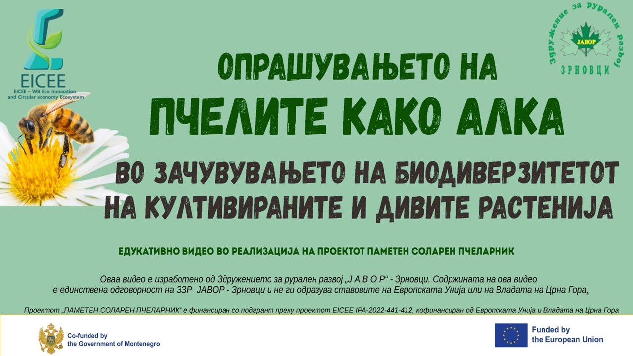Опрашувањето на пчелите како алка за зачувување на биодиверзитетот