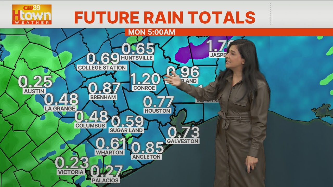 Houston rain forecast with Chief Idolina Peralez