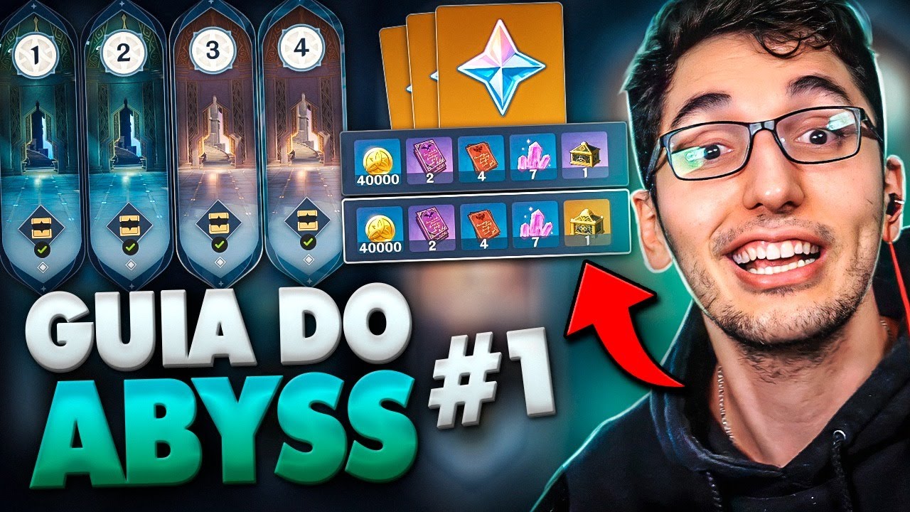 GUIA COMPLETO DO ABYSS!! ANDAR 1 - 4 | TUDO O QUE VOCÊ PRECISA PARA PASSAR DO ABYSS | GENSHIN IMPACT