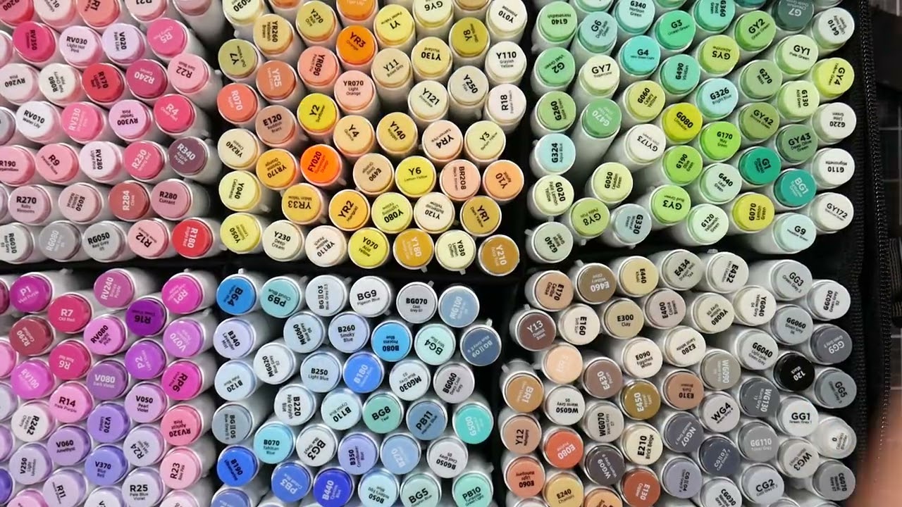 Giveaway Closed- Ohuhu 320 Brush Marker set Review