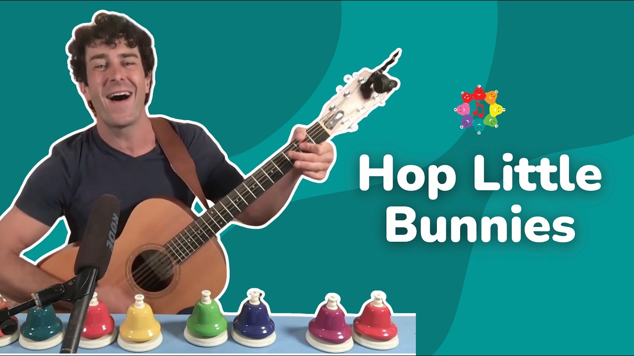HOP LITTLE BUNNIES - Preschool Sing-Along - Miss Rachel Cover - Mr. Rob sings LIVE