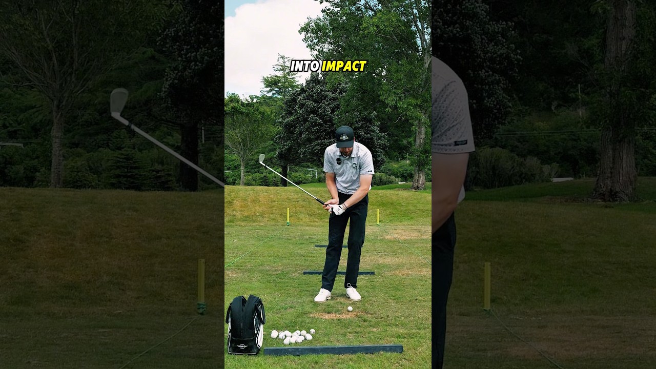 ⛳️ To improve your ball striking, hit balls with just the lead arm! 