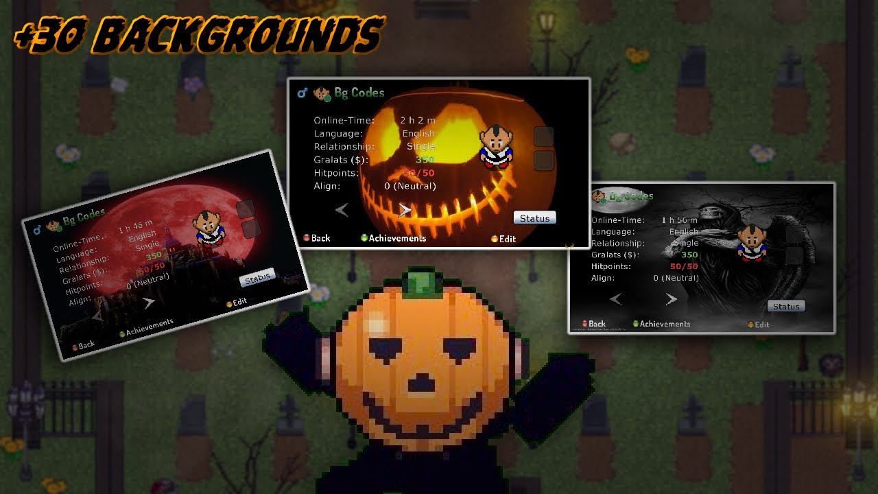 Halloween Background Status Codes +30 (2025) | Graal Era 