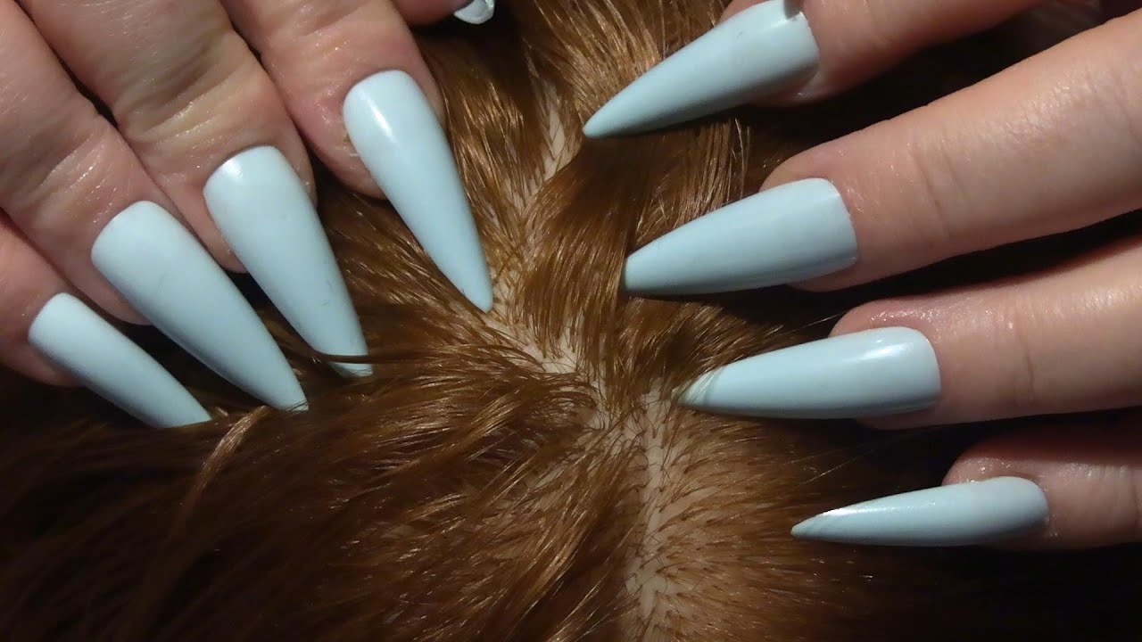 ASMR Scalp Check with Long Nails (Scalp Scratching, Scalp Massage, Scalp Treatment, Close Up)