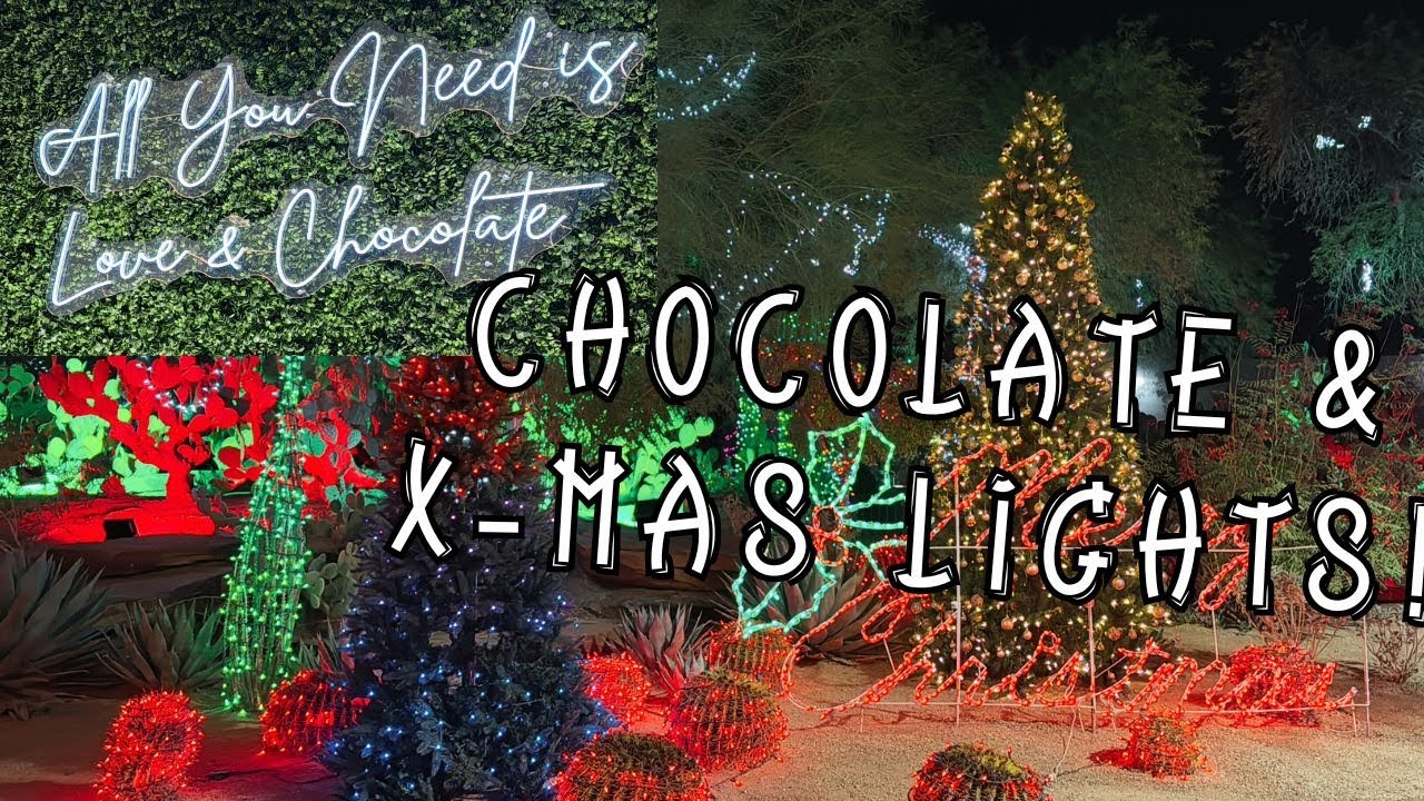 Magical Christmas Lights Illuminate The Desert At Ethel M Chocolates In Las Vegas, Nevada