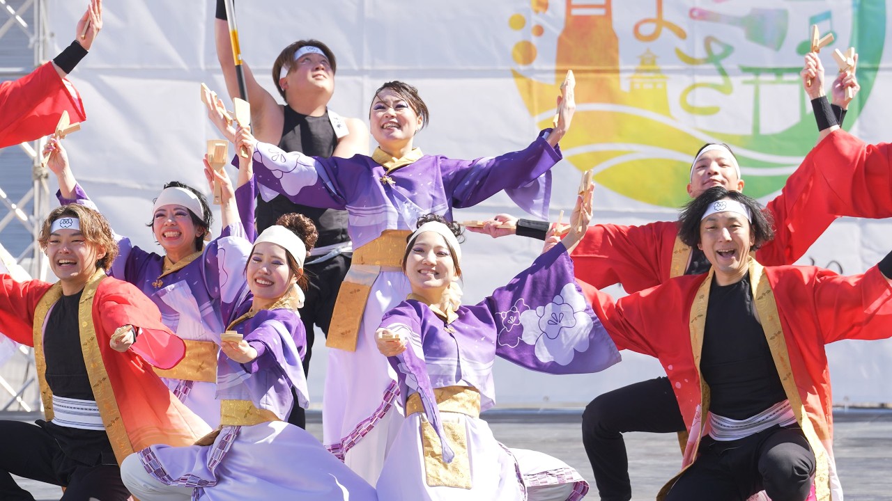 [4K] 鳳仙華　虹彩よさこい(虹よさ) 2026 松菱跡地メイン会場 (中央)