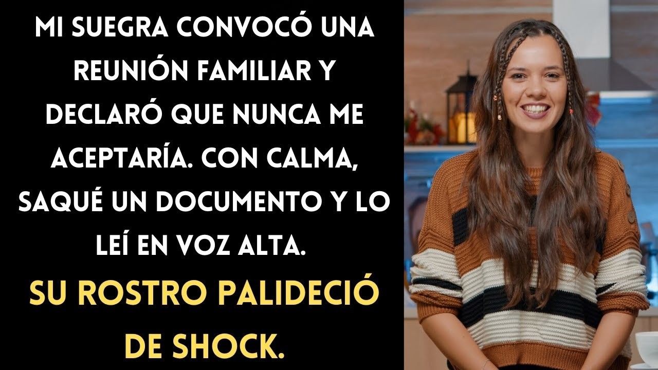 Mi suegra reunió a la familia para decir que nunca pertenecería, pero tomé el control.