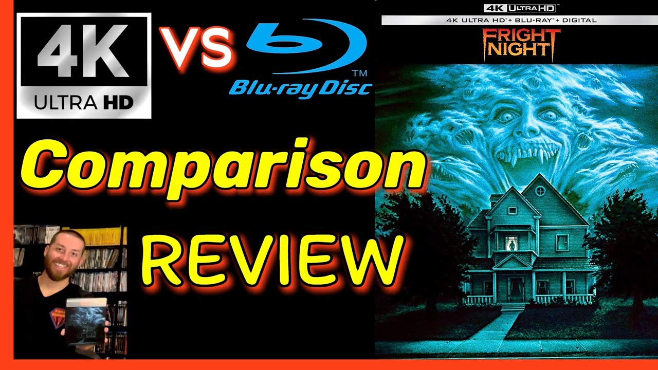 Fright Night 4K UHD Blu Ray Review Exclusive 4K vs Blu Ray Image Comparison Analysis Unboxing Horror